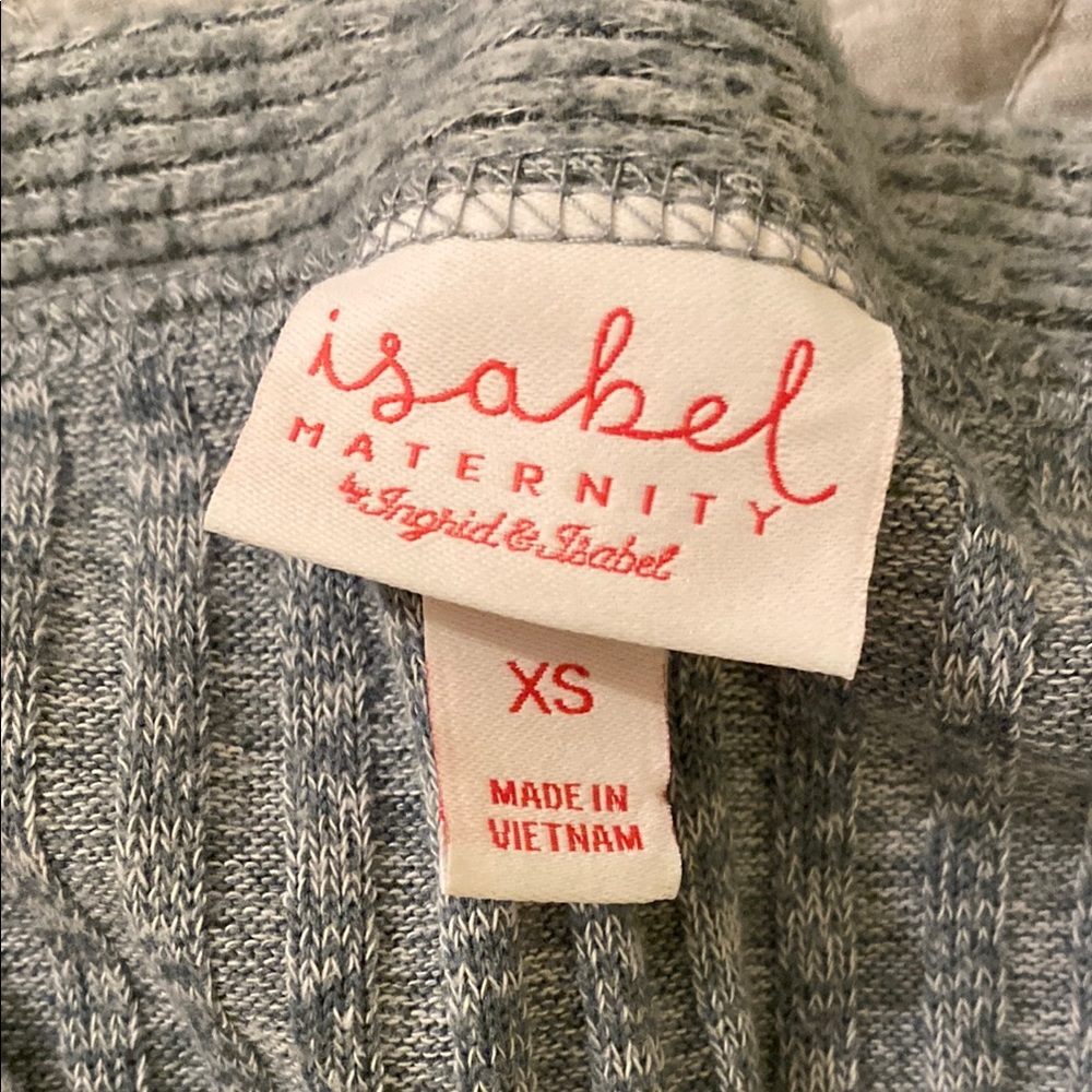 Blue Gray Ribbed Sweater - Picture 2 of 2